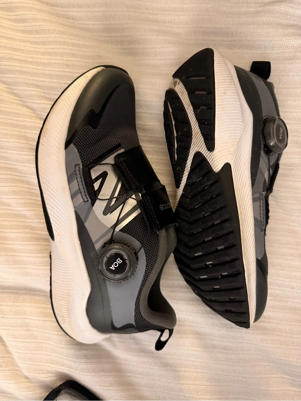 New Balance Kids BOA Sneakers in Black and Gray